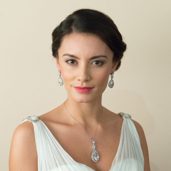 Ivory and Co Cotton Club Crystal Drop Wedding Earrings