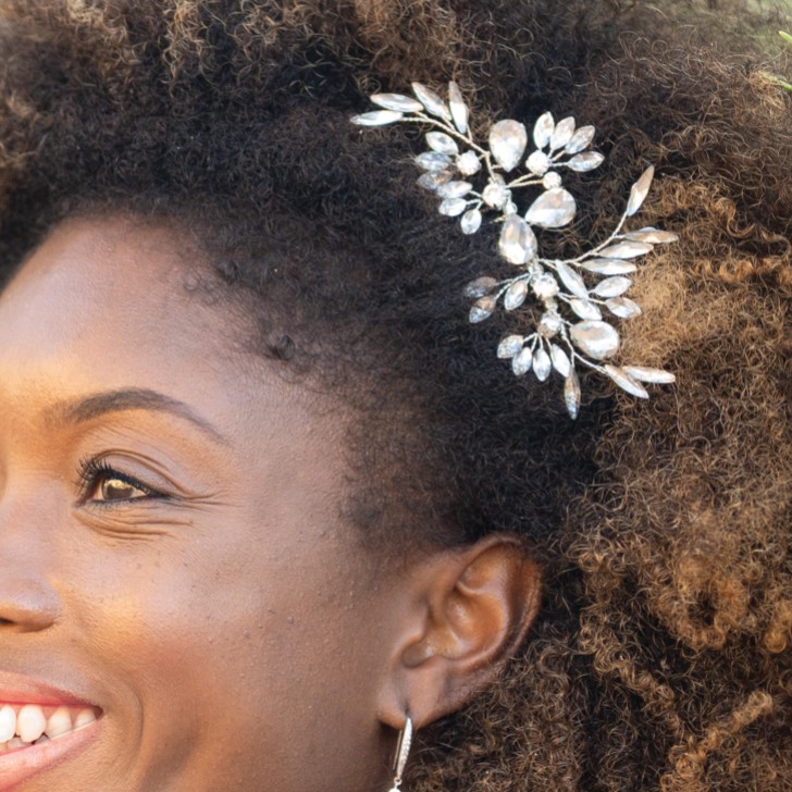 Ivory and Co Diamond Frost Silver Crystal Hair Comb