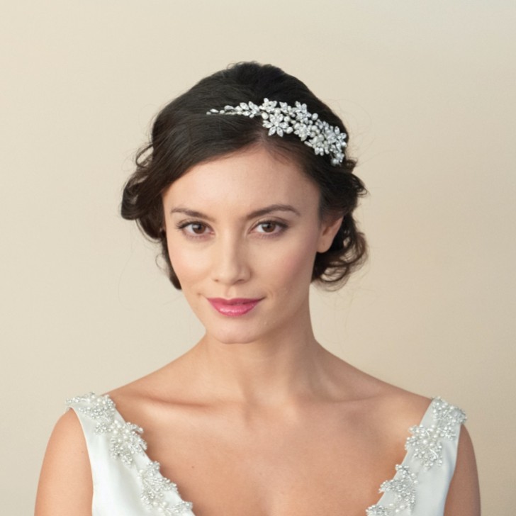 Ivory and Co Dior Crystal Blossom and Pearl Headband