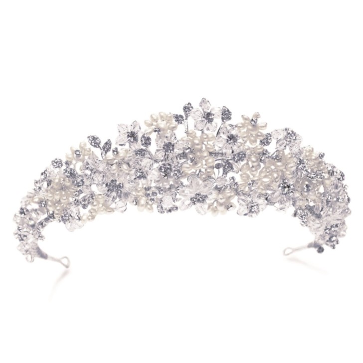 Ivory and Co Emma Aussage verschönert Blumen Braut Tiara