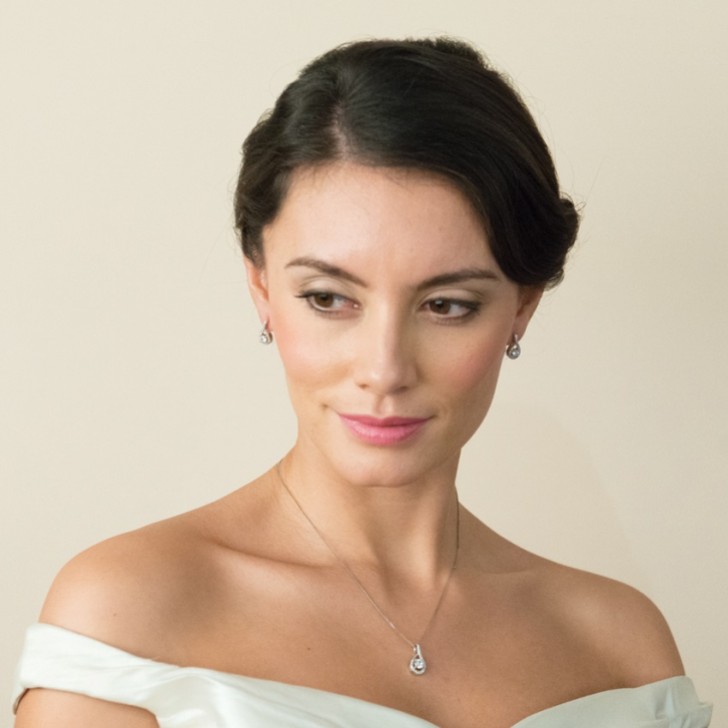 Ivory and Co Eternity Crystal Teardrop Wedding Earrings 