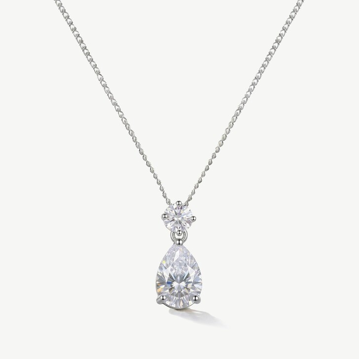 Ivory and Co Imperial Crystal Teardrop Pendant Necklace