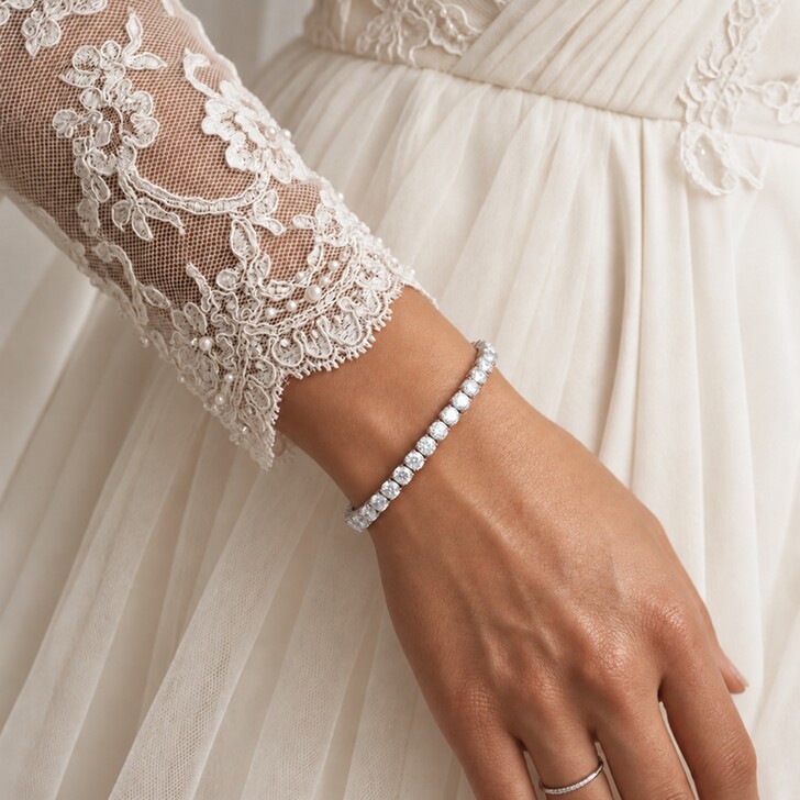 Ivory and Co Pulsera de boda con circonitas Imperial