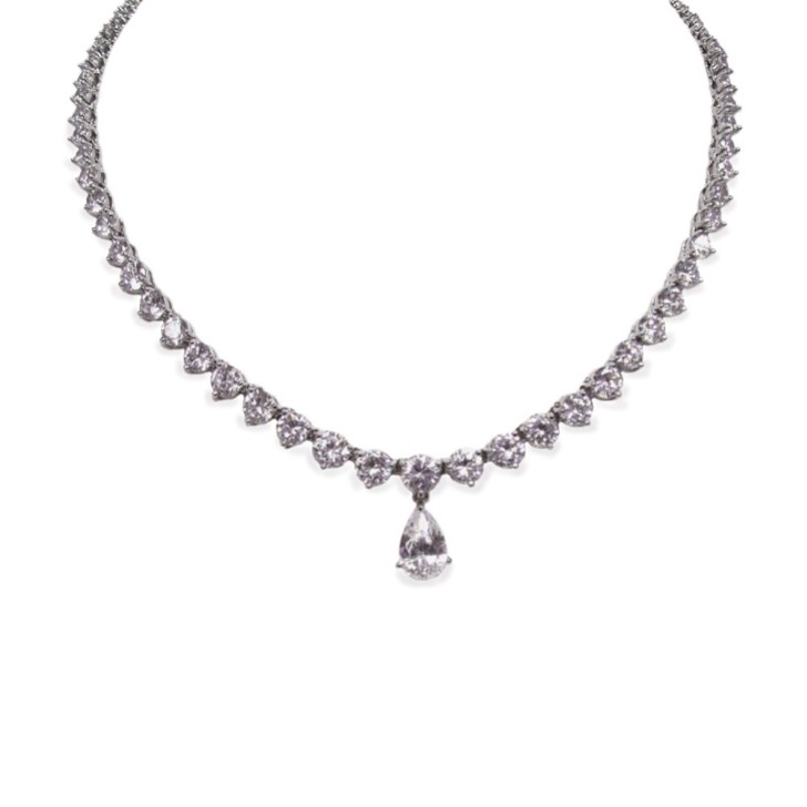 Ivory and Co Imperial Cubic Zirconia Wedding Necklace