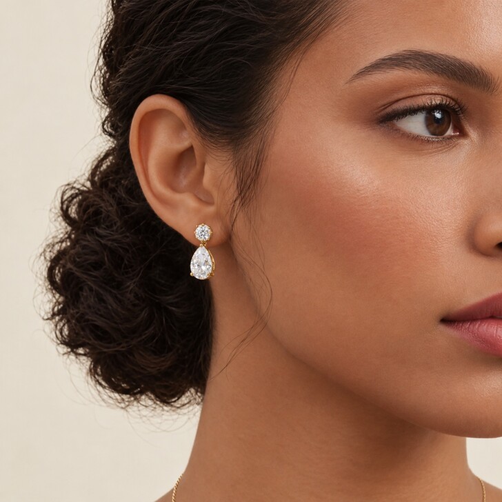 Ivory and Co Imperial Gold Cubic Zirconia Earrings