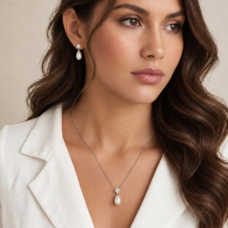 Ivory and Co Imperial Pearl Bridal Jewelry Set