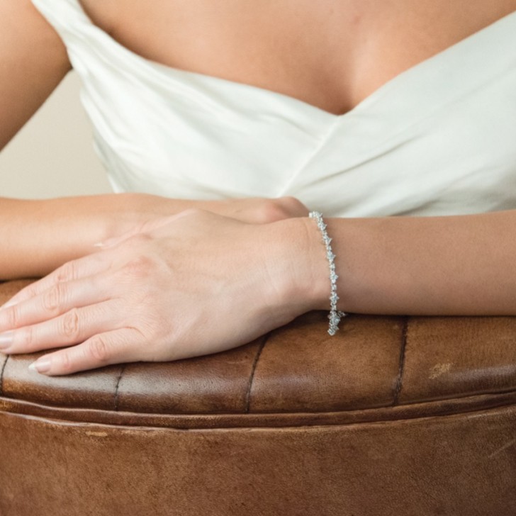 Ivory and Co Kensington Cubic Zirconia Wedding Bracelet