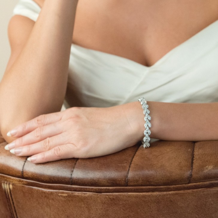 Ivory and Co Lincoln Cubic Zirkonia Hochzeit Armband