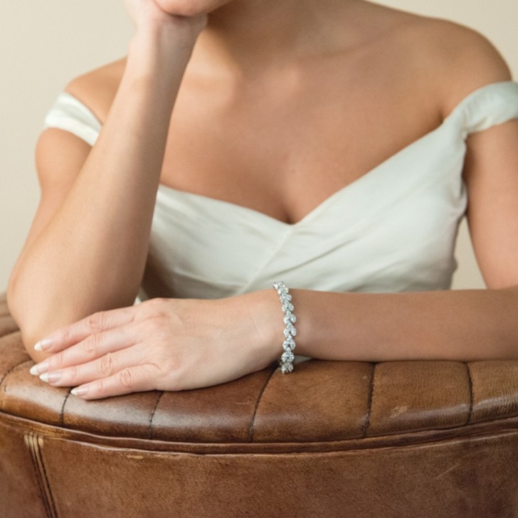 Ivory and Co Lincoln Cubic Zirkonia Hochzeit Armband