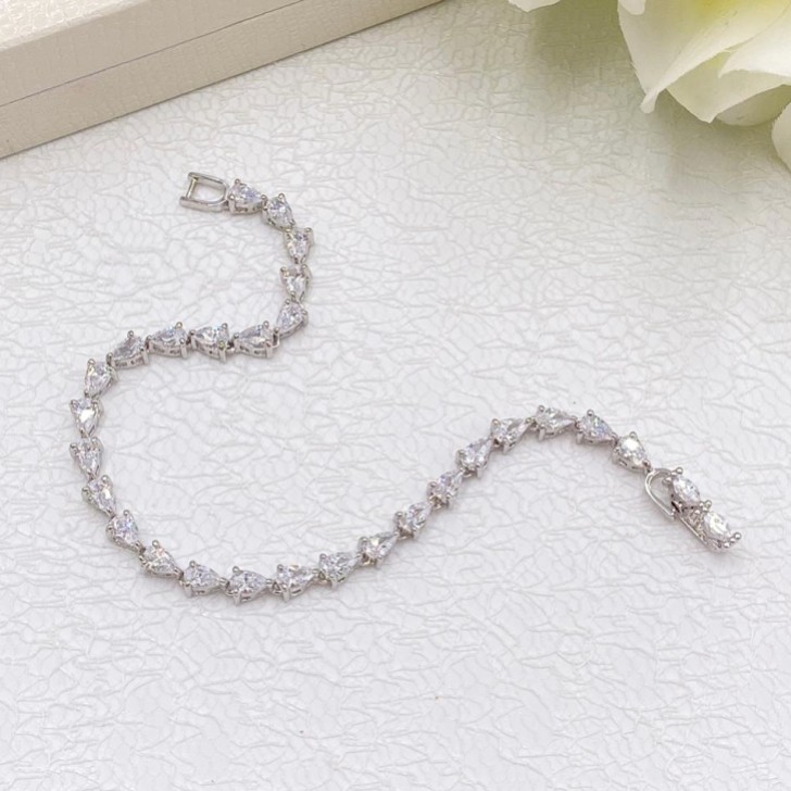 Ivory and Co Manhattan Cubic Zirconia Wedding Bracelet