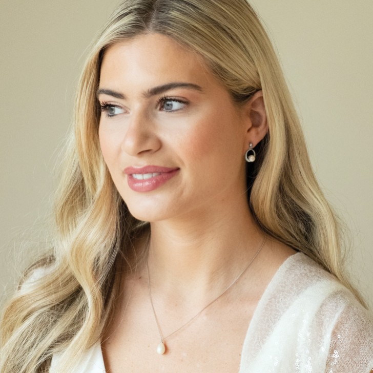 Ivory and Co Memphis Silber Hängende Perlenohrringe