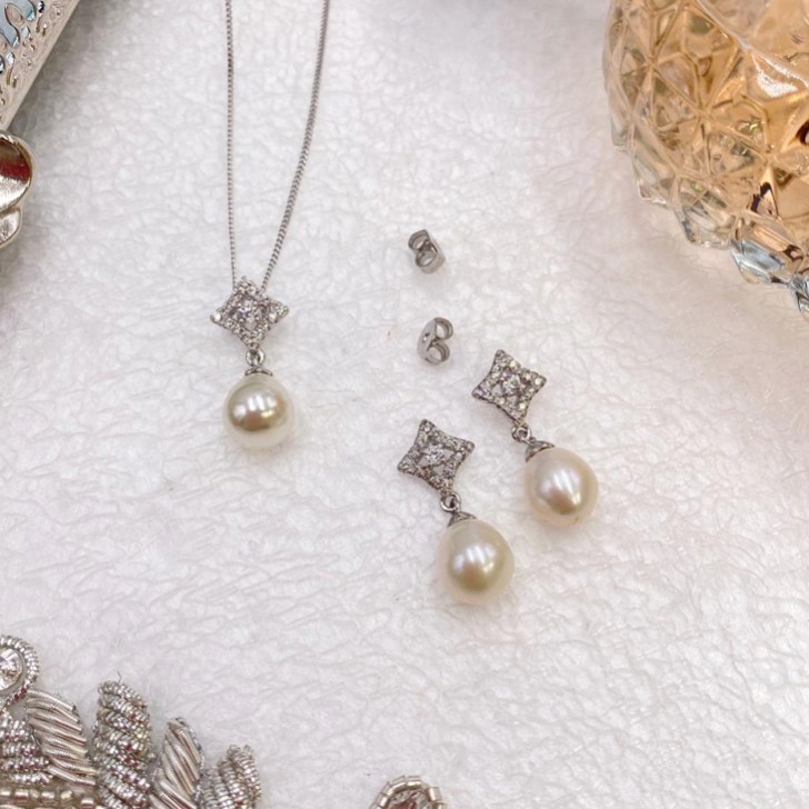 Ivory and Co Marokko Perlen Brautschmuck Set