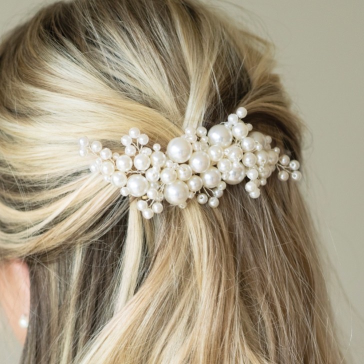 Ivory and Co Pearl Blossom Statement Pearl Cluster Hair Clip