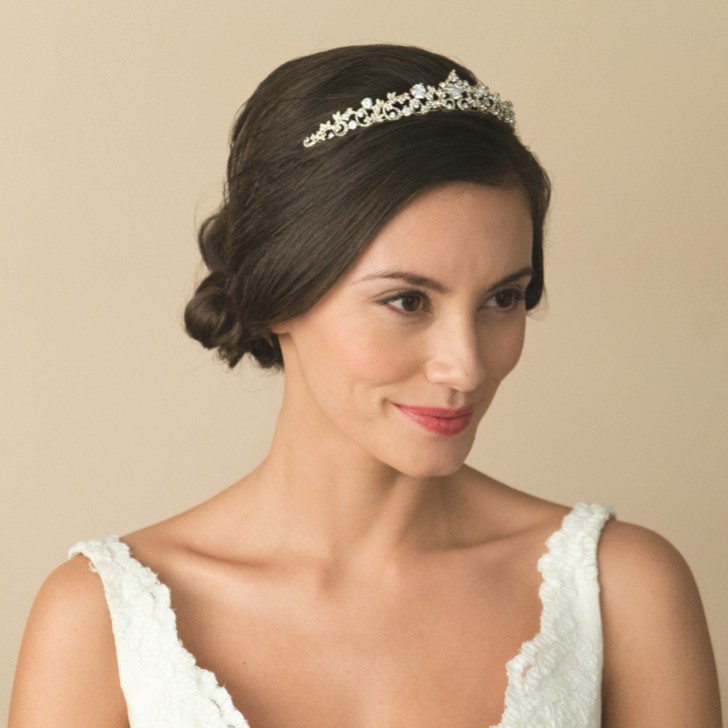 Ivory and Co Precious Gold Crystal Embellished Tiara