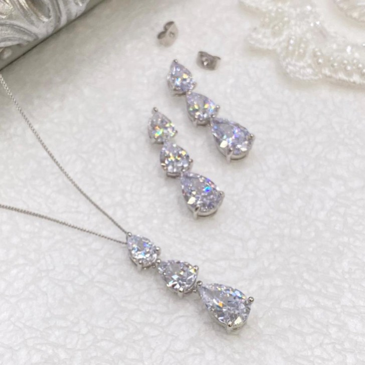 Ivory and Co Reinheit Kristall Brautschmuck Set