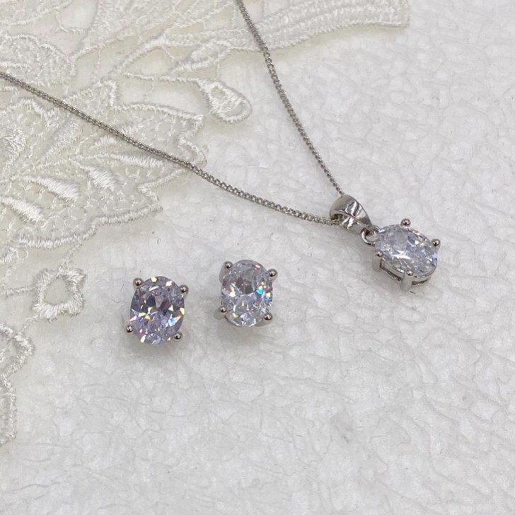 Ivory and Co Rapture Kristall Brautschmuck Set