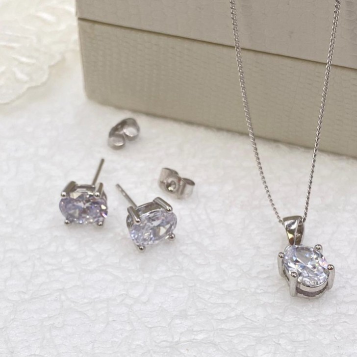 Ivory and Co Rapture Kristall Brautschmuck Set