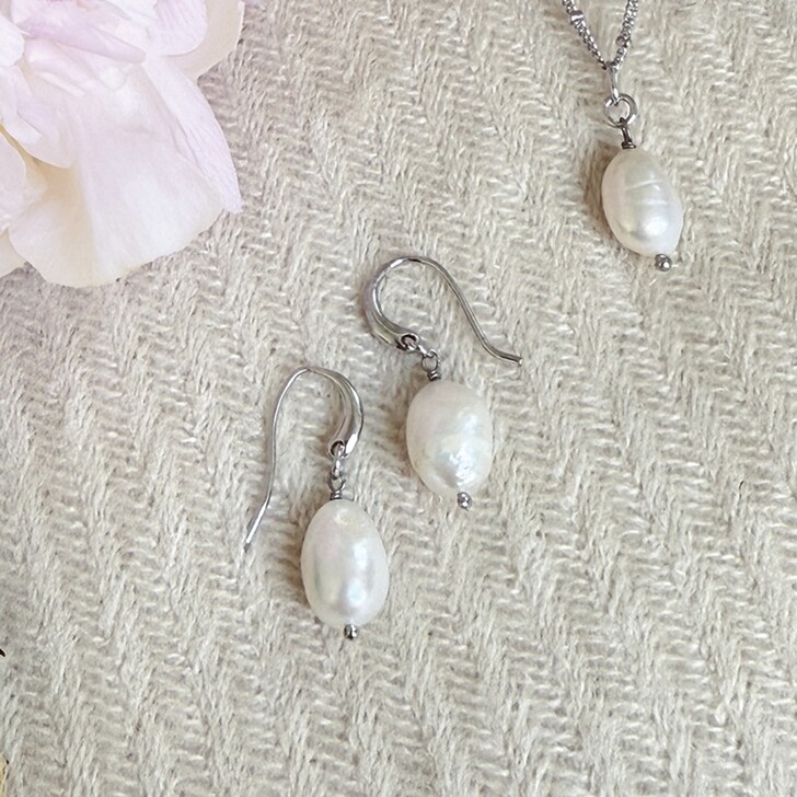 Ivory and Co Saint Lucia Pearl Earrings