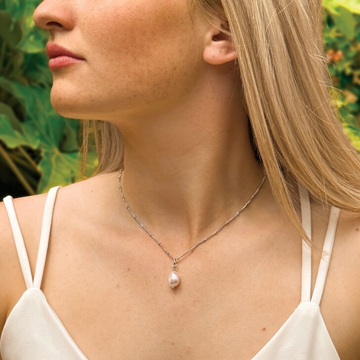 Ivory and Co Saint Lucia Pearl Pendant Necklace
