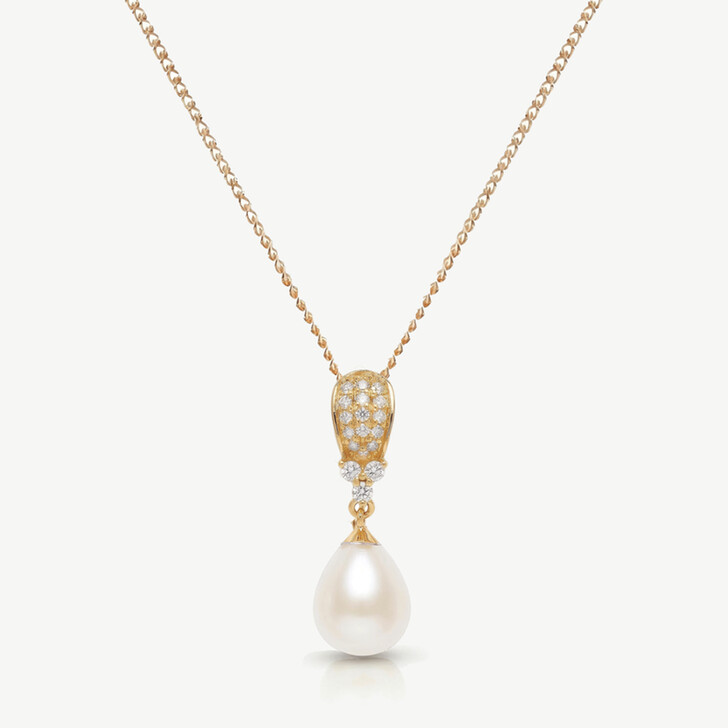 Ivory and Co Serrano Gold Pearl Pendant Necklace