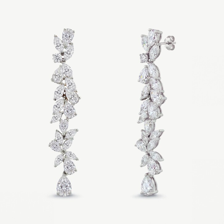 Ivory and Co Shaftesbury Crystal Cluster Earrings