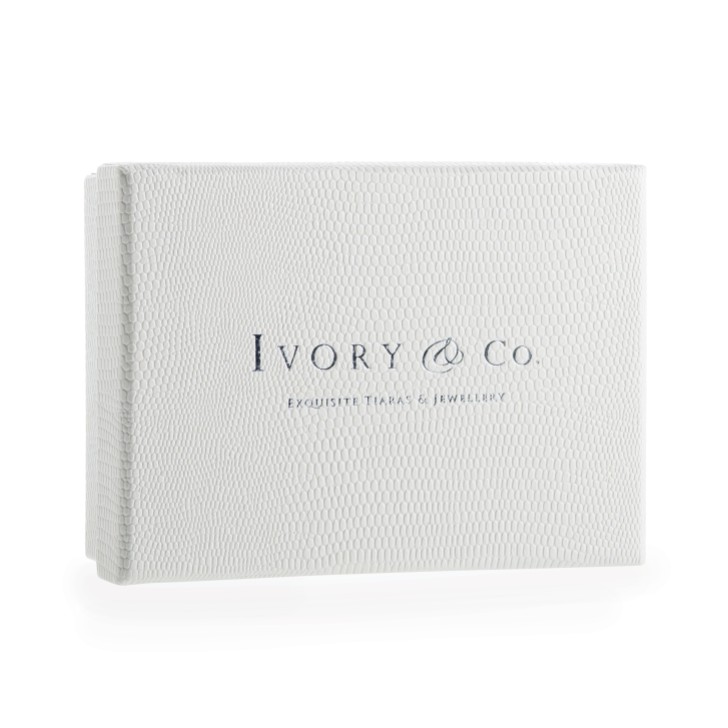 Ivory and Co Moonstar Rose Gold Sparkling Crystal and Pearl Hair Comb