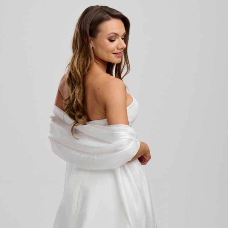 Ivory Lightweight Wedding Shawl