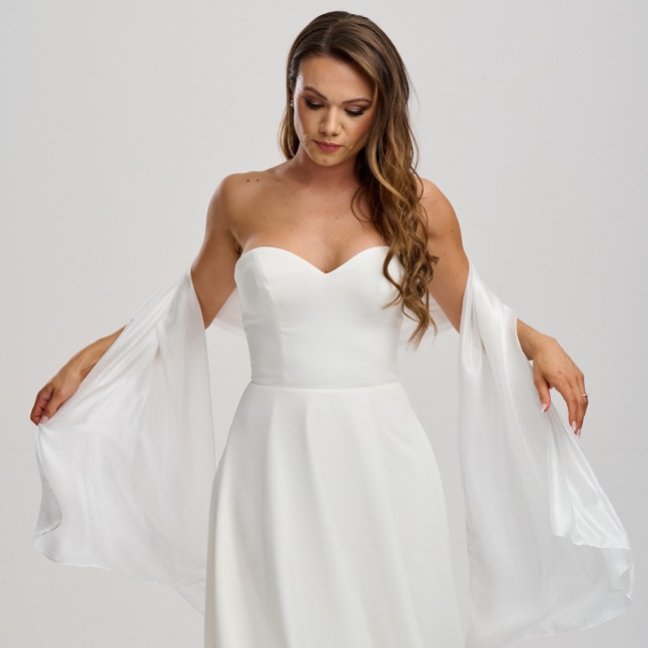 Ivory Lightweight Wedding Shawl