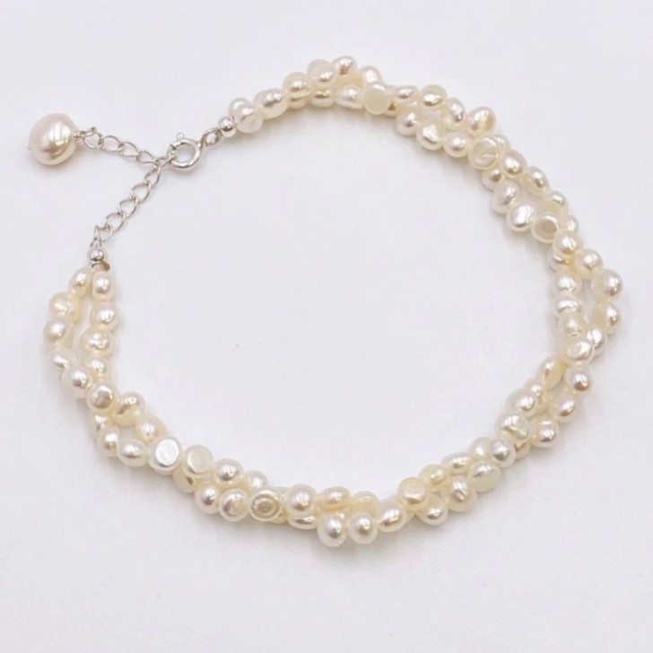 Katarina Twisted Freshwater Pearl Bracelet
