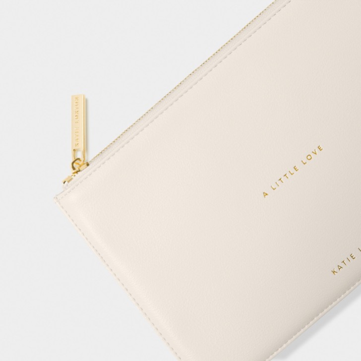 Katie Loxton 'A Little Love' White Sentiment Pouch