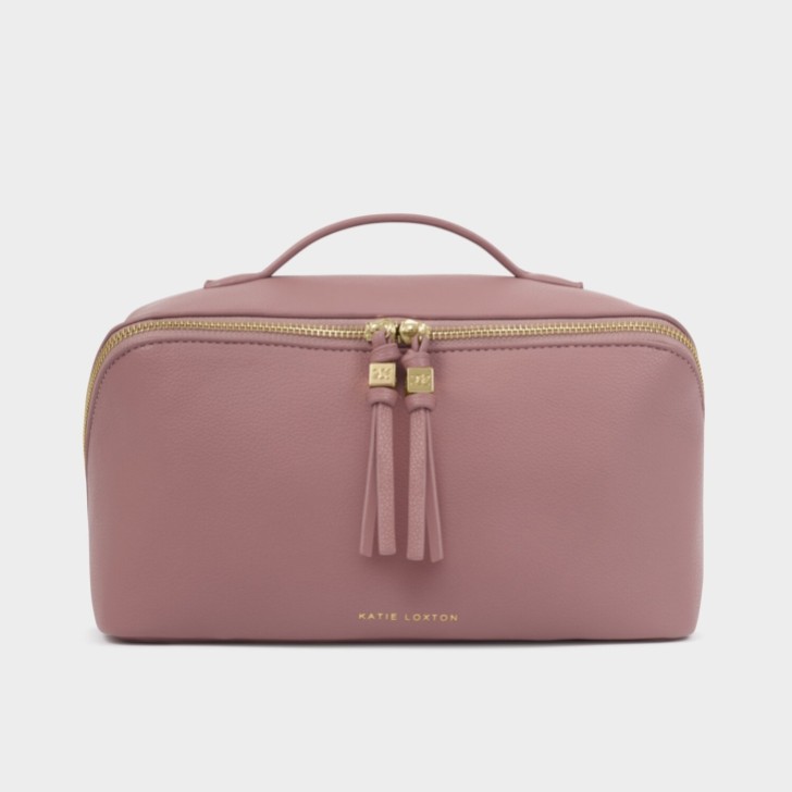 Katie Loxton Soho Large Deep Rose Makeup- und Waschbeutel