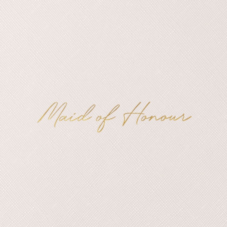 Katie Loxton 'Maid of Honour' Pearlescent White Sentiment Pouch