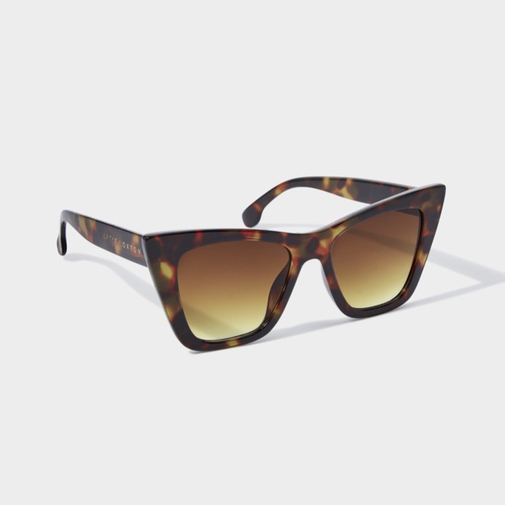 Katie Loxton Porto Brown Tortoiseshell Cat Eye Sunglasses