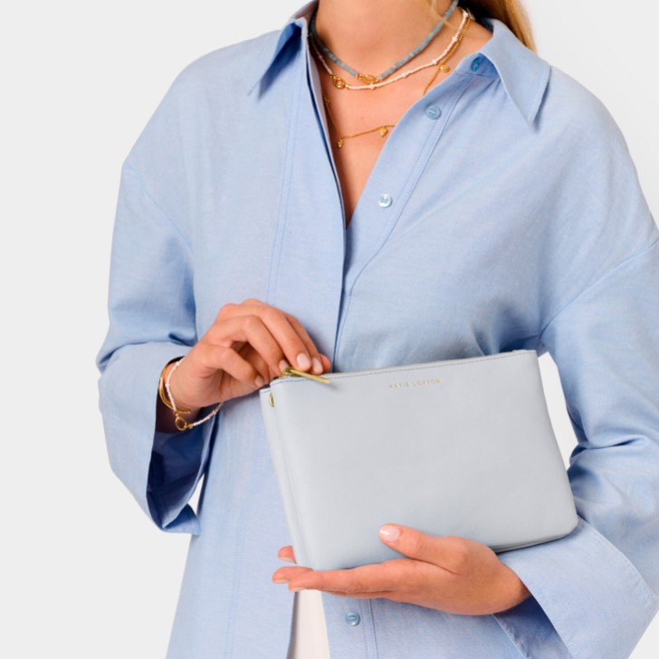 Katie Loxton Powder Blue Duo Pouch