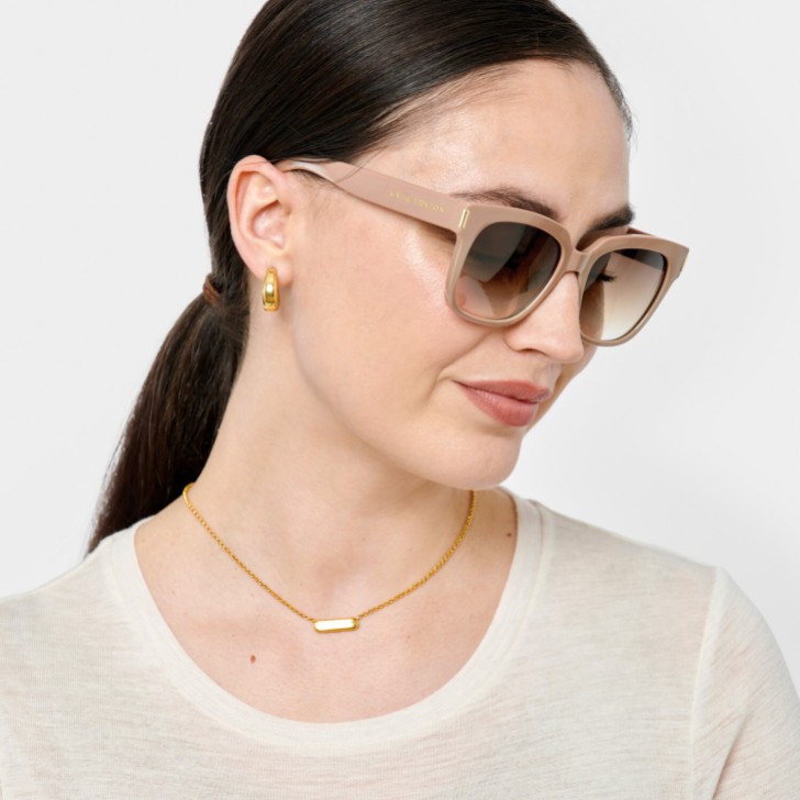 Katie Loxton Quadratische Roma-Sonnenbrille in Nerz