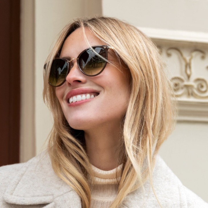 Katie Loxton Santorini Cacao Wide Cat Eye Sunglasses