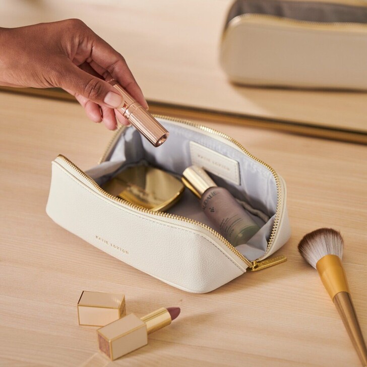 Katie Loxton Small Off White Makeup Bag