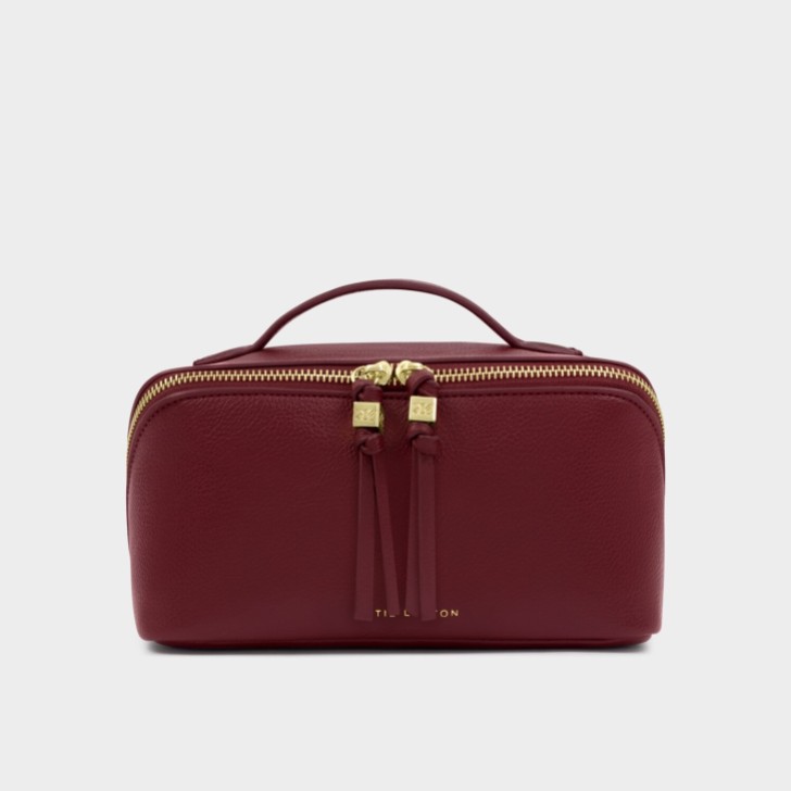 Katie Loxton Soho Medium Cherry Makeup and Wash Bag