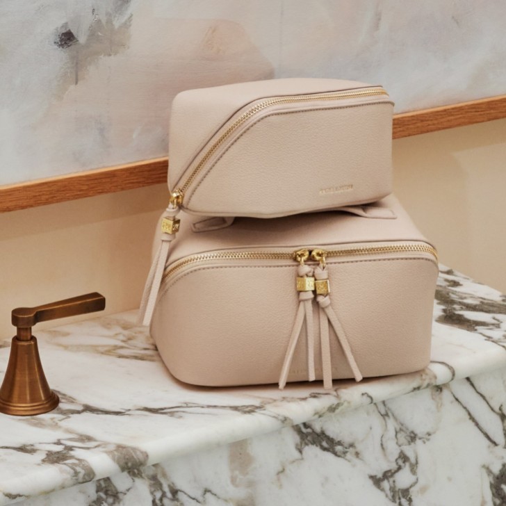 Katie Loxton Soho Medium Oyster Makeup and Wash Bag