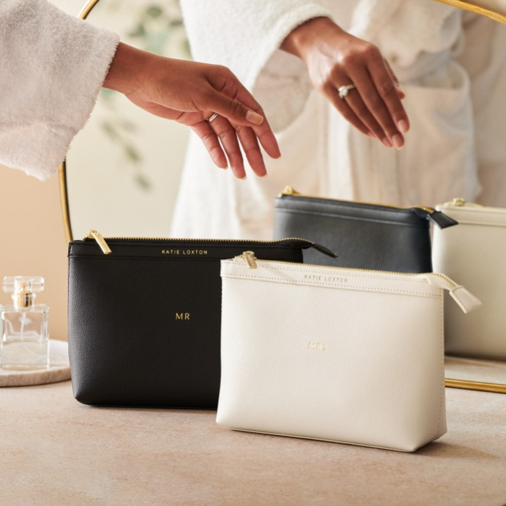 Katie Loxton Wash Bags Set 'Mr' and 'Mrs'