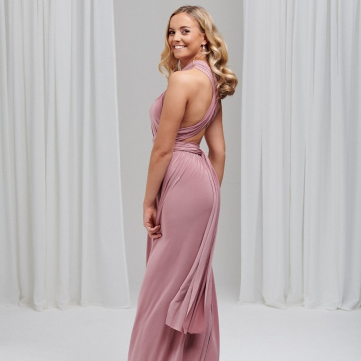 Emily Rose Dusty Rose Multiway Bridesmaid Dress (One Size)