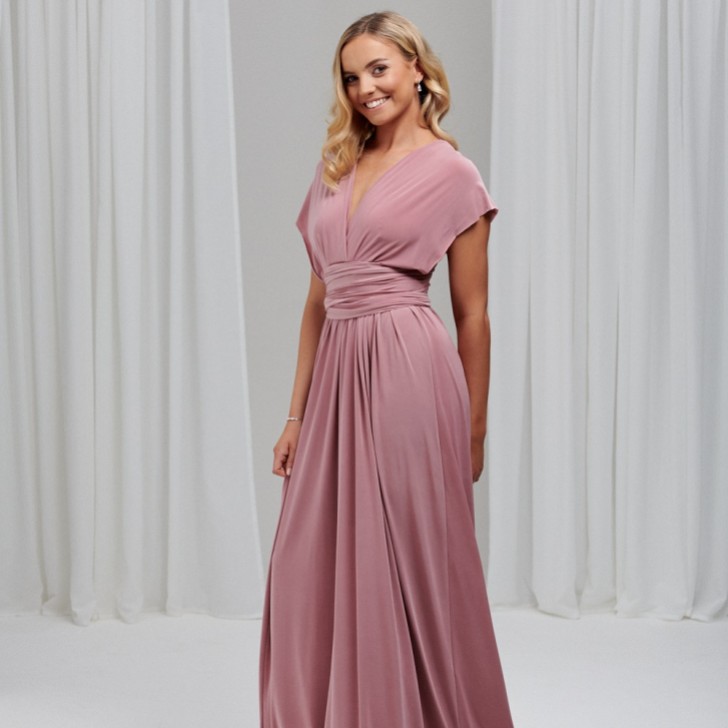 Emily Rose Dusty Rose Multiway Bridesmaid Dress (One Size)