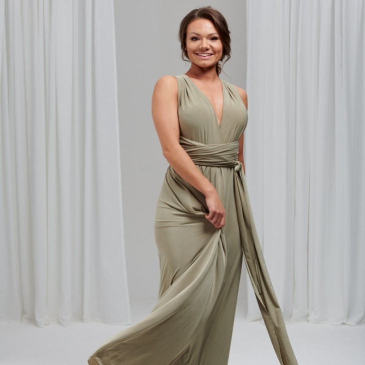 Emily Rose Sage Green Multiway Bridesmaid Dress (One Size)