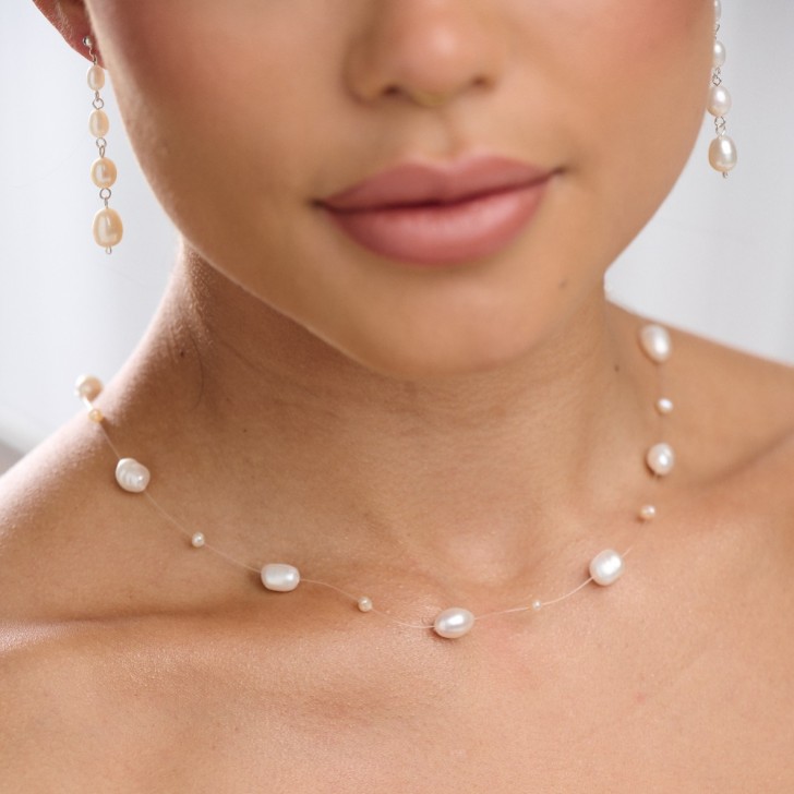 Mereia Illusion Freshwater Pearl Necklace