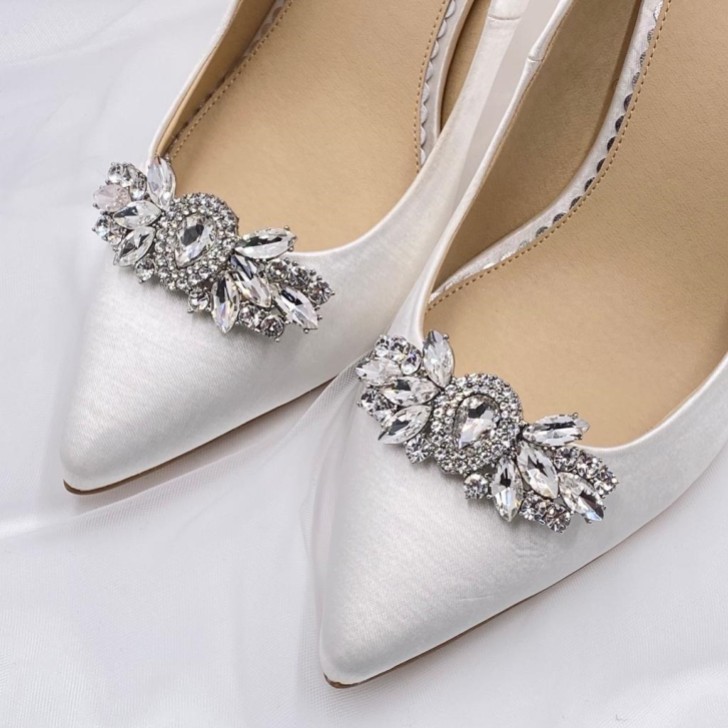 Mirage Vintage Inspired Crystal Embellished Shoe Clips