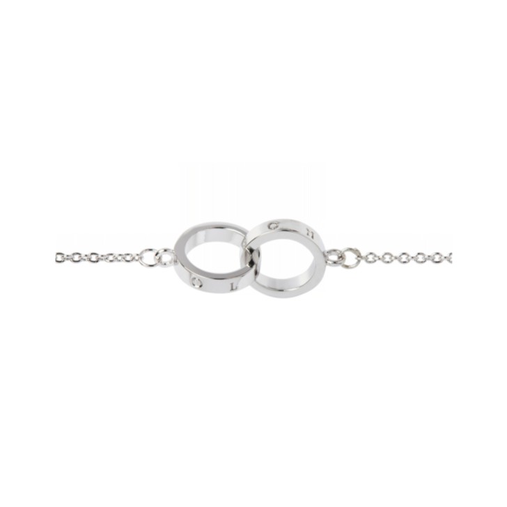 Olivia Burton Classic Silver Interlink Dainty Chain Bracelet