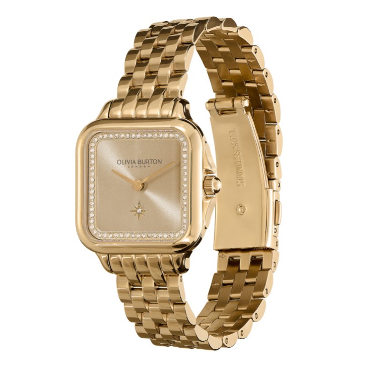 Olivia Burton Grosvenor 28mm Goldarmbanduhr