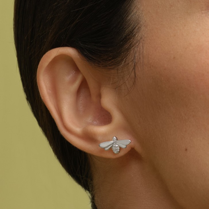 Olivia Burton Honey Bee Silver Stud Earrings