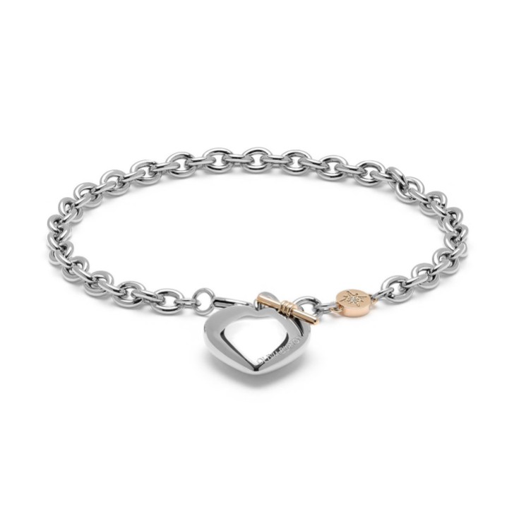 Olivia Burton Knoten Herz Silberarmband