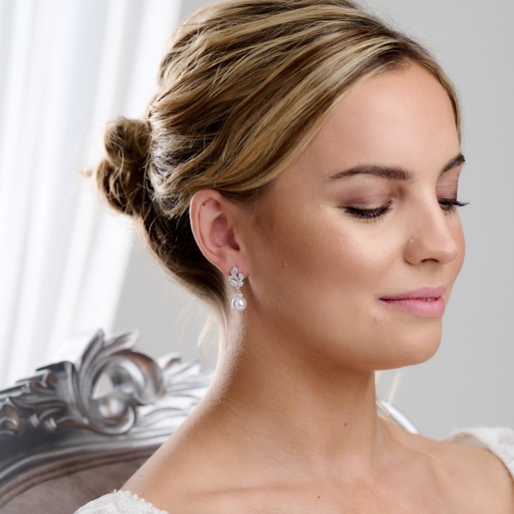 Panama Vintage Inspired Crystal and Pearl Earrings